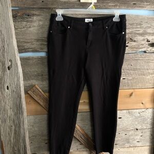 JERSEY by Jacob Size Large Petite Black Straight Leg Pants